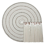 Художественный Гобелен Макраме White Disk Harmony варинант исполнения - 4 | Loft Concept в Казани