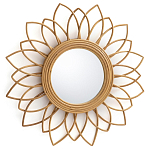 Зеркало из ротанга в форме цветка WICKER MIRROR 65  варинант исполнения - 1 | Loft Concept в Казани