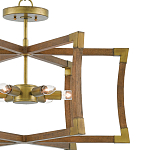 Подвесной светильник в форме фонаря коричневый Brown Eco Lantern варинант исполнения - 1 | Loft Concept в Казани