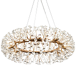 Круглая подвесная люстра Crystal Dandelions Chandelier варинант исполнения - 4 | Loft Concept в Казани