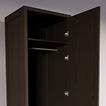 Узкий Шкаф Primo с 2 выдвижными ящиками Темный орех варинант исполнения - 6 | Loft Concept в Казани