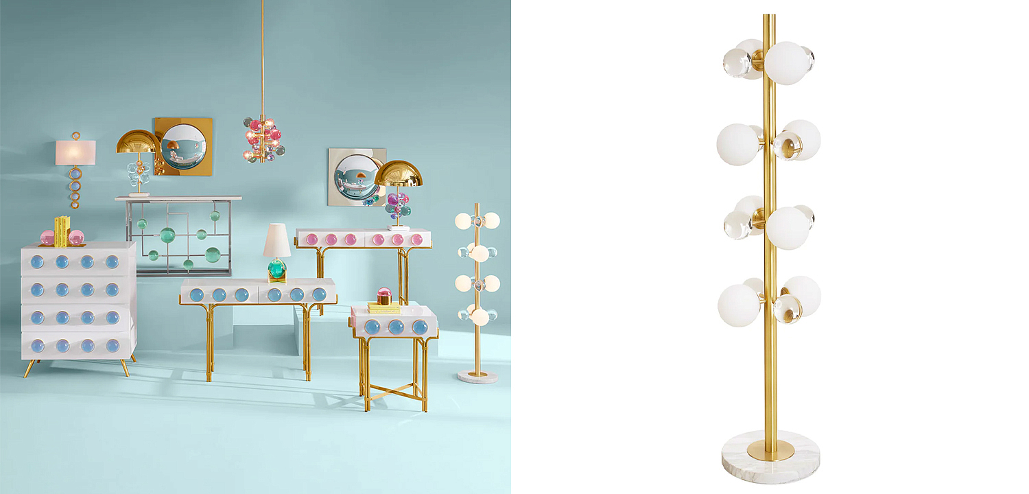 Торшер GLOBO FLOOR LAMP-BRASS Jonathan Adler Торшер GLOBO FLOOR LAMP-BRASS Jonathan Adler - Loft-Concept в Казани