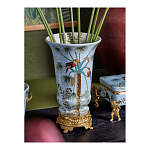 Ваза из фарфора с бронзовыми элементами Tropical Garden варинант исполнения - 8 | Loft Concept в Казани