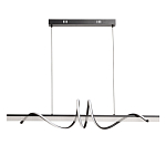 Люстра линейная черного цвета с волнообразным металлическим элементом Luke Lampco Tracer Lamp варинант исполнения - 2 | Loft Concept в Казани