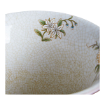 Ваза из голубого фарфора с бронзовыми элементами Blue Garden варинант исполнения - 3 | Loft Concept в Казани