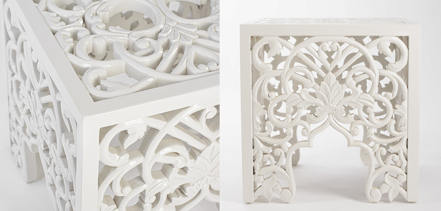 Приставной стол Side Table White lace Приставной стол Side Table White lace - Loft-Concept в Казани
