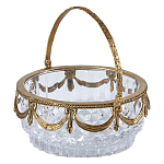 Корзиночка из прозрачного стекла с бронзовой ручкой Eden Garden варинант исполнения - 1 | Loft Concept в Казани