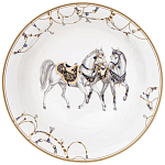 Сервиз обеденный из фарфора с изображением лошадей на 6 персон 23 предмета Porcelain Horse Set варинант исполнения - 6 | Loft Concept в Казани