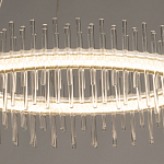 Люстра круглая с прозрачными стеклянными трубками 51 см Nembus варинант исполнения - 5 | Loft Concept в Казани