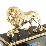 Настольный письменный набор из лазурита с декором в виде льва Golden Lion варинант исполнения - 4 | Loft Concept в Казани