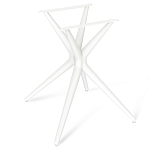 Стол обеденный с круглой столешницей из керамики на четырех белых ножках Sand Ceramics варинант исполнения - 5 | Loft Concept в Казани