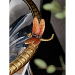 Чаша из прозрачного стекла с бронзовым рельефным ободком Eden Garden варинант исполнения - 6 | Loft Concept в Казани