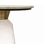 Кофейный столик с прозрачным основанием и столешницей с мраморным узором Transparent Base варинант исполнения - 2 | Loft Concept в Казани