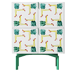 Тумба  с рисунком ShortT Pina Colada Green варинант исполнения - 1 | Loft Concept в Казани