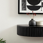 Прикроватный подвесной столик с ящиком черный Bedside Hanging Table варинант исполнения - 5 | Loft Concept в Казани