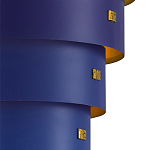 Подвесной светильник фигурный синий из 4-х широких колец Alternating Rings варинант исполнения - 2 | Loft Concept в Казани