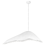 Подвесной светильник с асимметричным волнообразным абажуром и фактурной бахромой по краю Tactile Line варинант исполнения - 12 | Loft Concept в Казани