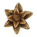 Подсвечник в форме пальмы с резными листьями и текстурным основанием Golden palm leaves варинант исполнения - 2 | Loft Concept в Казани