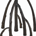 Торшер с цилиндрическим абажуром на каркасе в виде корня растения Curling Light варинант исполнения - 3 | Loft Concept в Казани