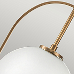 Подвесной светильник с белым плафоном в форме шара в арочной подвеске Hinkley варинант исполнения - 17 | Loft Concept в Казани