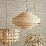 Люстра с каскадом из круглых декоративных элементов Texture Discs варинант исполнения - 4 | Loft Concept в Казани