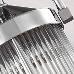 Подвесной светильник цвета хром с рифленым стеклянным цилиндрическим плафоном в современном стиле Feiss варинант исполнения - 5 | Loft Concept в Казани