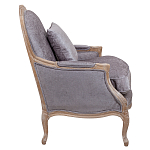 Кресло Ava Classical Armchair brown and grey velour варинант исполнения - 2 | Loft Concept в Казани