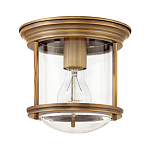 Потолочный светильник для ванных комнат с цилиндрическим стеклянным плафоном и одной лампой Hinkley варинант исполнения - 5 | Loft Concept в Казани