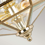 Потолочный светильник шестигранной формы с прозрачными стеклянным плафоном Elstead Lighting варинант исполнения - 11 | Loft Concept в Казани