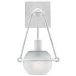 Бра белое с матовым стеклянным плафоном в форме шара White Lighthouse варинант исполнения - 2 | Loft Concept в Казани