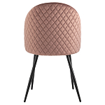 Мягкий стул в велюре пыльно-розового цвета Miruna Chair варинант исполнения - 3 | Loft Concept в Казани