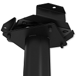 Барный стул вращающийся со спинкой и подлокотниками Douglas Rhombus Черный Велюр варинант исполнения - 7 | Loft Concept в Казани