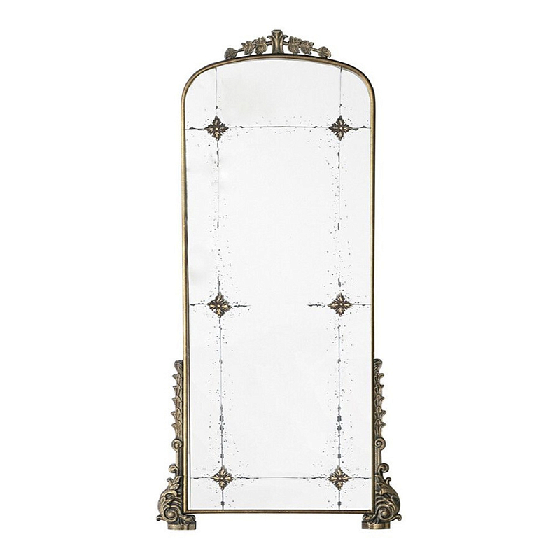 Зеркало в раме с античными позолоченными фрагментами Palace Antique Mirror Винтажное Темное Золото  в Казани | Loft Concept 