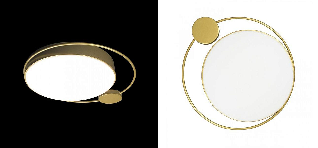 Потолочный светильник Gold Saturn One satellites D 50 Потолочный светильник Gold Saturn One satellites D 50 - Loft-Concept в Казани