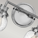 Бра для ванных комнат с прозрачным шарообразным плафоном из стекла с пузырьками на круглом основании Hinkley варинант исполнения - 20 | Loft Concept в Казани