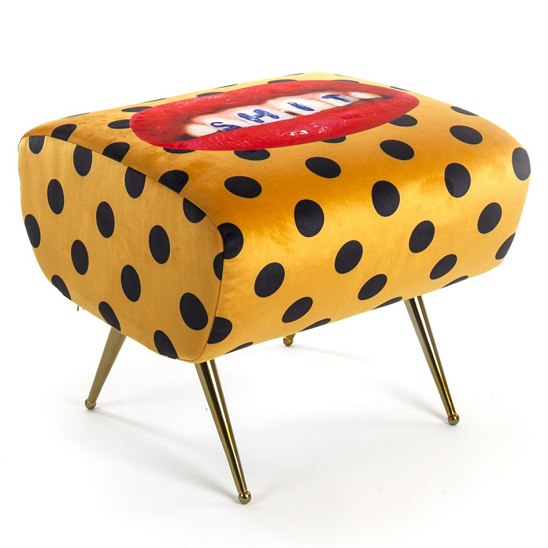 Оттоманка Seletti Pouf Shit Желтый Латунь в Казани | Loft Concept 