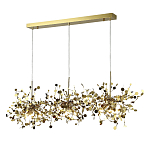 Люстра подвесная из трех частей с металлическими круглыми элементами Terzani Argent варинант исполнения - 2 | Loft Concept в Казани