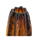 Ваза стеклянная янтарного цвета с текстурированным силуэтом Carambola варинант исполнения - 2 | Loft Concept в Казани