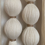 Панно на стену из хлопковых нитей White Morse Wall Hanging  варинант исполнения - 3 | Loft Concept в Казани