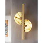 Бра  с фигурным мраморным рассеивателем Spiral of Warm Light варинант исполнения - 6 | Loft Concept в Казани