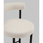 Стул полубарный Floreo букле молочный варинант исполнения - 2 | Loft Concept в Казани