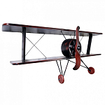 Полка книжная в виде аэроплана в стиле лофт FLY варинант исполнения - 1 | Loft Concept в Казани