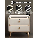 Умная прикроватная тумбочка c зарядкой для телефона Nightstand Smart варинант исполнения - 2 | Loft Concept в Казани