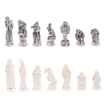 Шахматы Русские сказки с доской из натурального камня Змеевик Decorative Thematic Chess варинант исполнения - 5 | Loft Concept в Казани