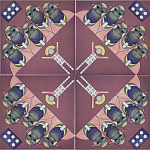 Плитка дизайнерская с узором Мангалоры варинант исполнения - 3 | Loft Concept в Казани