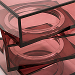 Стол журнальный в форме кубов Acrylic Furniture Lumina Crimson Clarity варинант исполнения - 4 | Loft Concept в Казани