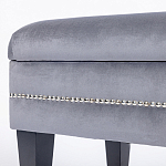 Мягкая банкетка с зоной для хранения Casket Grey варинант исполнения - 3 | Loft Concept в Казани