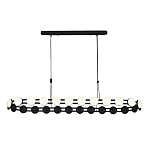 Люстра овальная с круглыми светодиодными источниками света Maxine Light варинант исполнения - 10 | Loft Concept в Казани