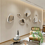 Абстрактная скульптура на стену в виде капли воды Water Outline варинант исполнения - 3 | Loft Concept в Казани