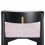 Барный стул из массива ясеня с обивкой из рогожки Elegant Ash Shape варинант исполнения - 4 | Loft Concept в Казани